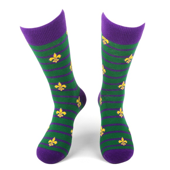 Crew Socks -Fleur de lis -NWT - Picture 2 of 5